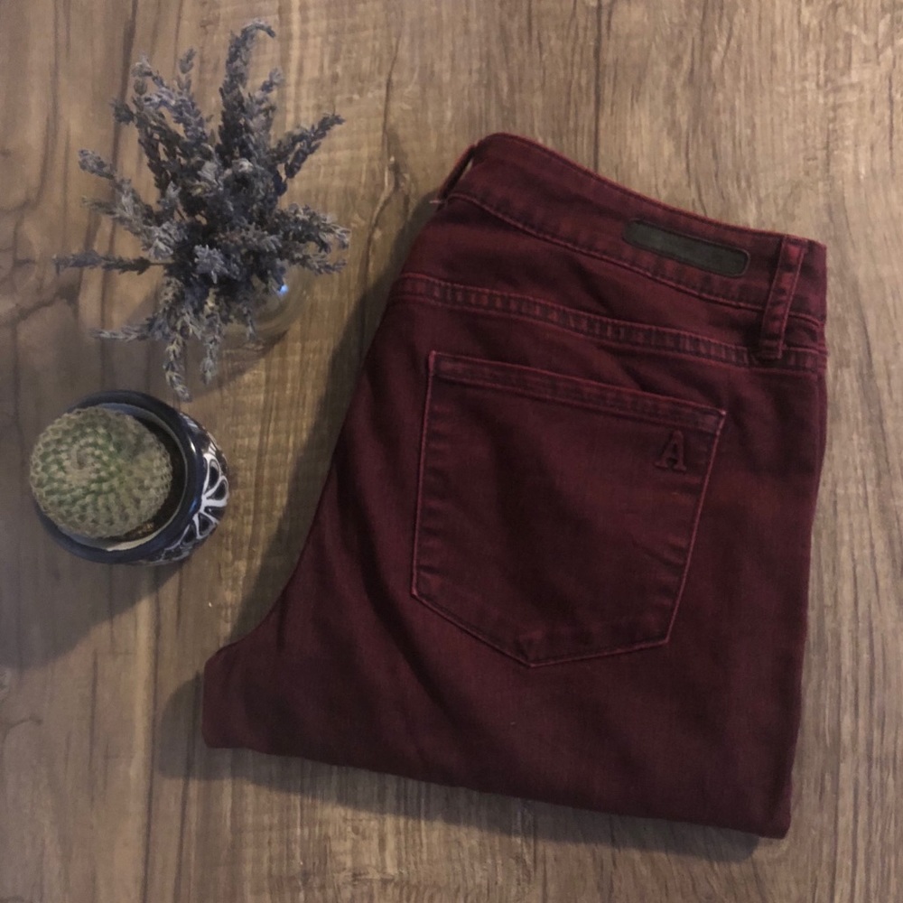 Articles of Society Maroon Skinny Jeans